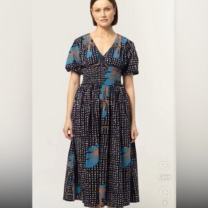 Bel Kazan Adeline Dress in Black Vase, Size M